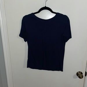 Navy Blue Basic Tee